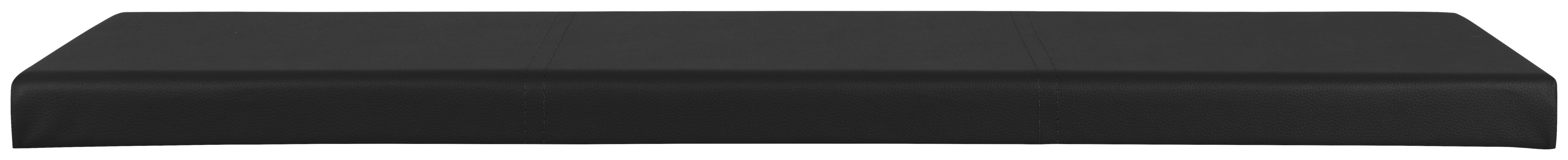 Klemmkissen Malawi schwarz Kunstleder B/H/T: ca. 130x6x42 cm Malawi - schwarz (130,00/6,00/42,00cm)