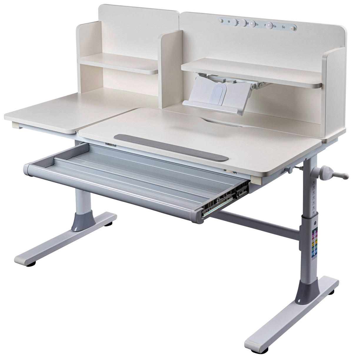 Schreibtisch Sören weiß pulverbeschichtet B/H/L: ca. 60x96x120 cm Sören - weiß (120,00/60,00/96,00cm) - Inter Link