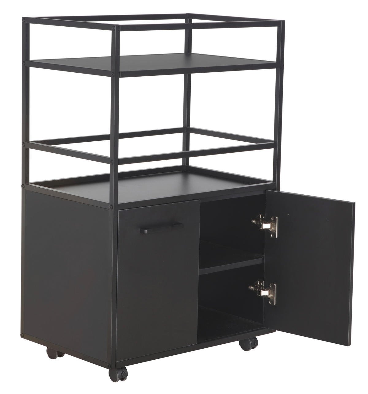 Barwagen Mosaik schwarz Metall B/H/T: ca. 60x94x40 cm Mosaik - schwarz (60,00/94,00/40,00cm)