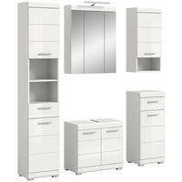 Badezimmer-Set Scout weiß weiß Hochglanz B/H/T: ca. 164x191x34 cm Scout - weiß (164,00/191,00/34,00cm) - xonox.home