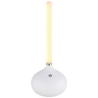 GLOBO LED-Tischleuchte TURNER 28067W Opal weiß Kunststoff H/D: ca. 24,3x9,6 cm 1 Brennstellen TURNER - weiß/Opal (9,60/24,30cm) - GLOBO