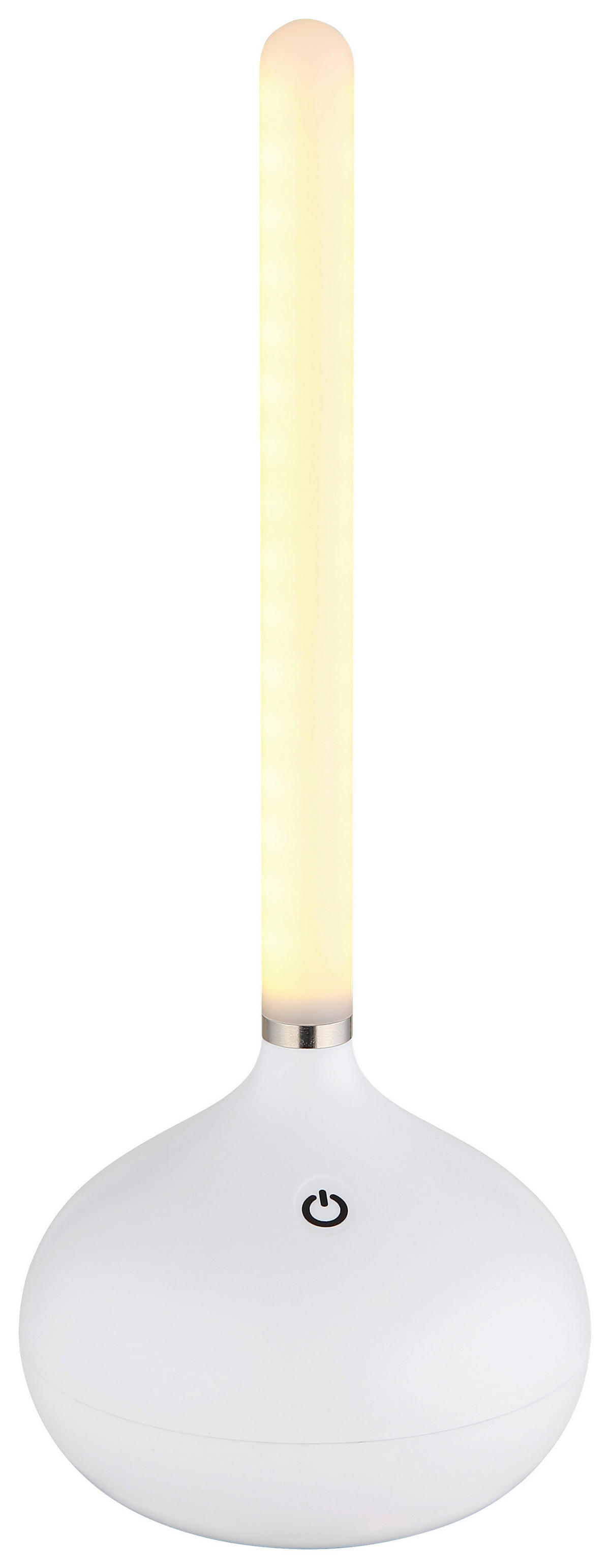 GLOBO LED-Tischleuchte TURNER 28067W Opal weiß Kunststoff H/D: ca. 24,3x9,6 cm 1 Brennstellen TURNER - weiß/Opal (9,60/24,30cm) - GLOBO