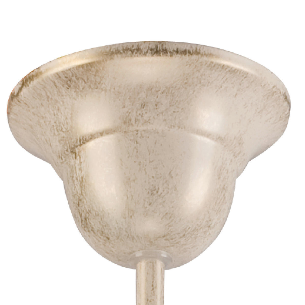 Lamkur Pendelleuchte RETRO II 19208 weiß Glas Stahl H/L: ca. 73x49 cm E27 5 Brennstellen Retro II - weiß (49,00cm) - Lamkur