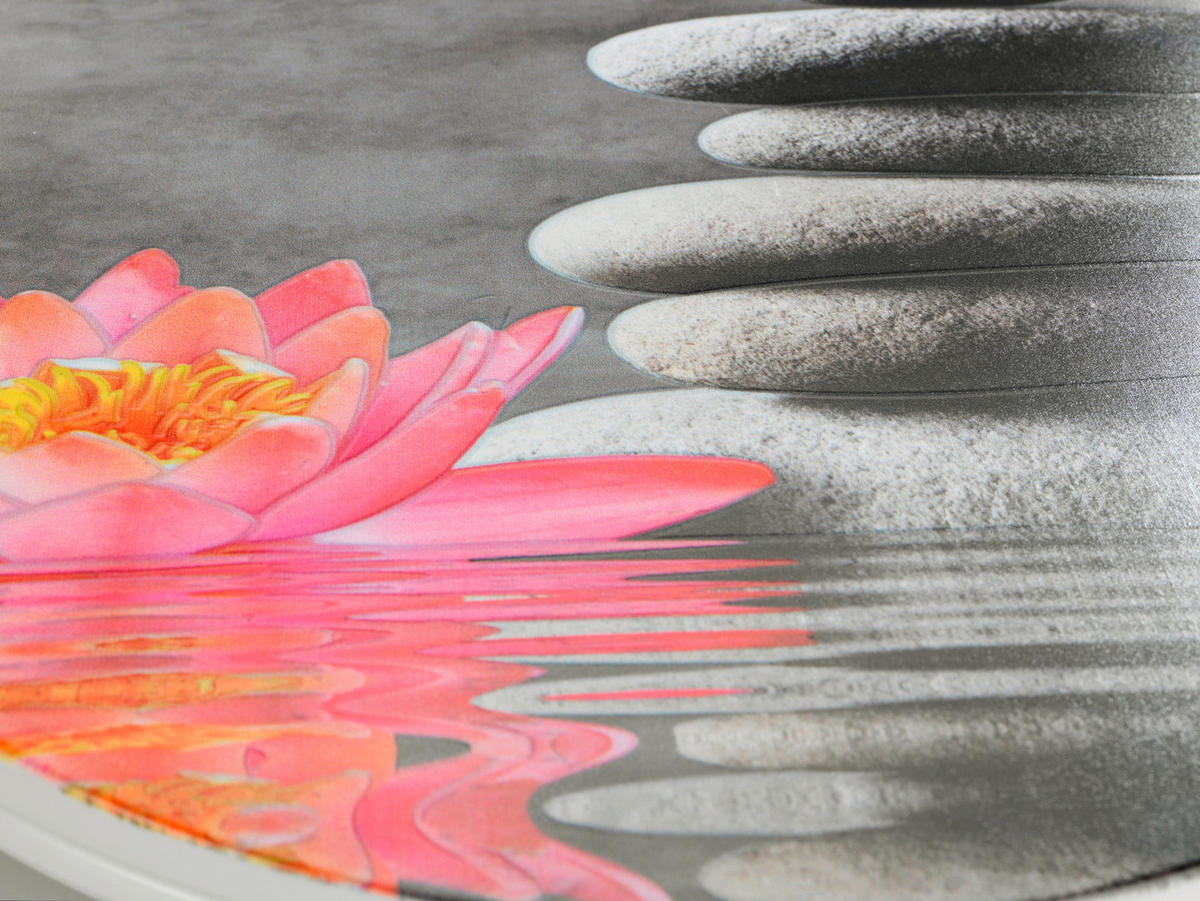 WC-Sitz grau pink Thermoplast WC-Sitz_Water_Lily Thermoplast - pink/grau - Wenko