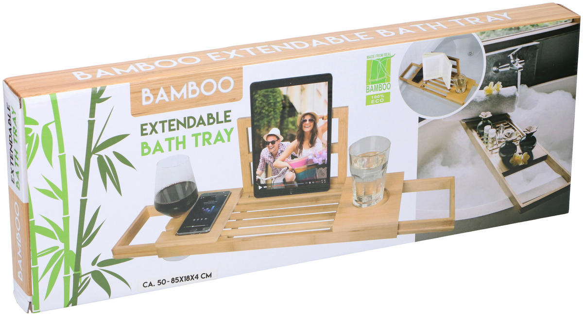 Badewannenablage natur Bambus B/L: ca. 92x18 cm Badewannenablage - natur (92,00/18,00cm)