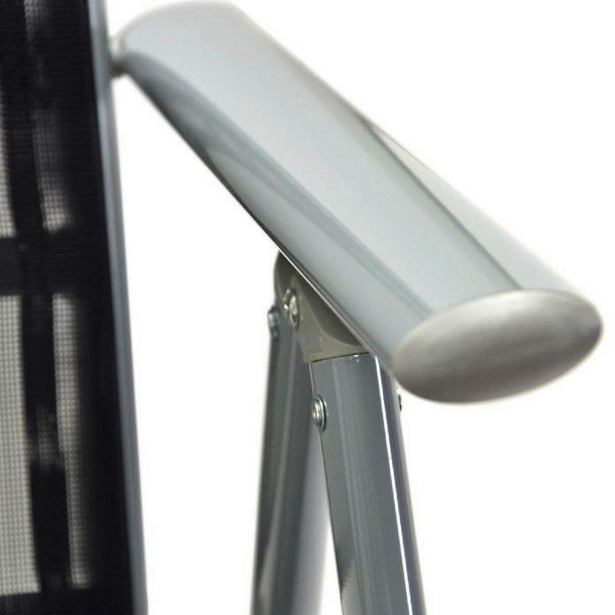 VCM Klappsessel 2er Set anthrazit Aluminium B/H/T: ca. 56x105x65 cm 2er Set - schwarz/anthrazit (56,00/105,00/65,00cm) - VCM