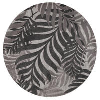 Sanat Outdoorteppich FLORAL grau B/L: ca. 120x120 cm FLORAL - grau (120,00/120,00cm) - Sanat