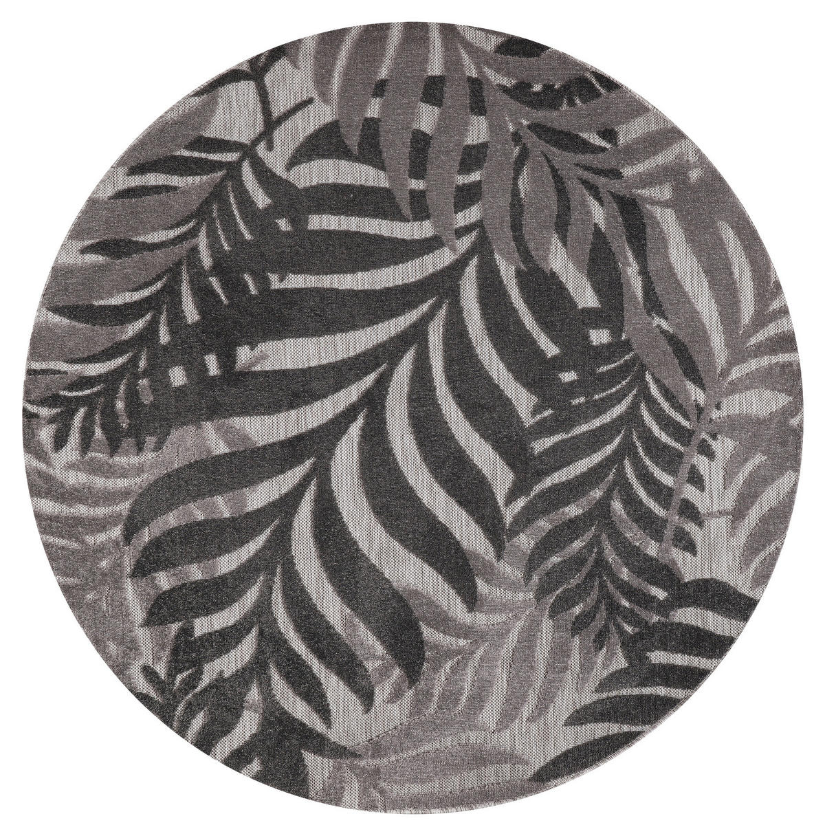 Sanat Outdoorteppich FLORAL grau B/L: ca. 120x120 cm FLORAL - grau (120,00/120,00cm) - Sanat