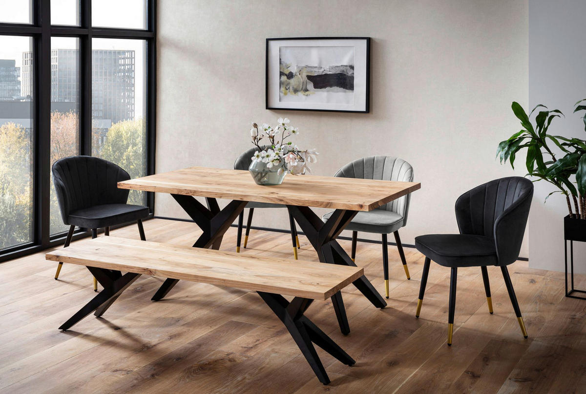 Esstisch B/H/T: ca. 180x76x90 cm Esszimmertisch - (180,00/76,00/90,00cm) - Wohnling
