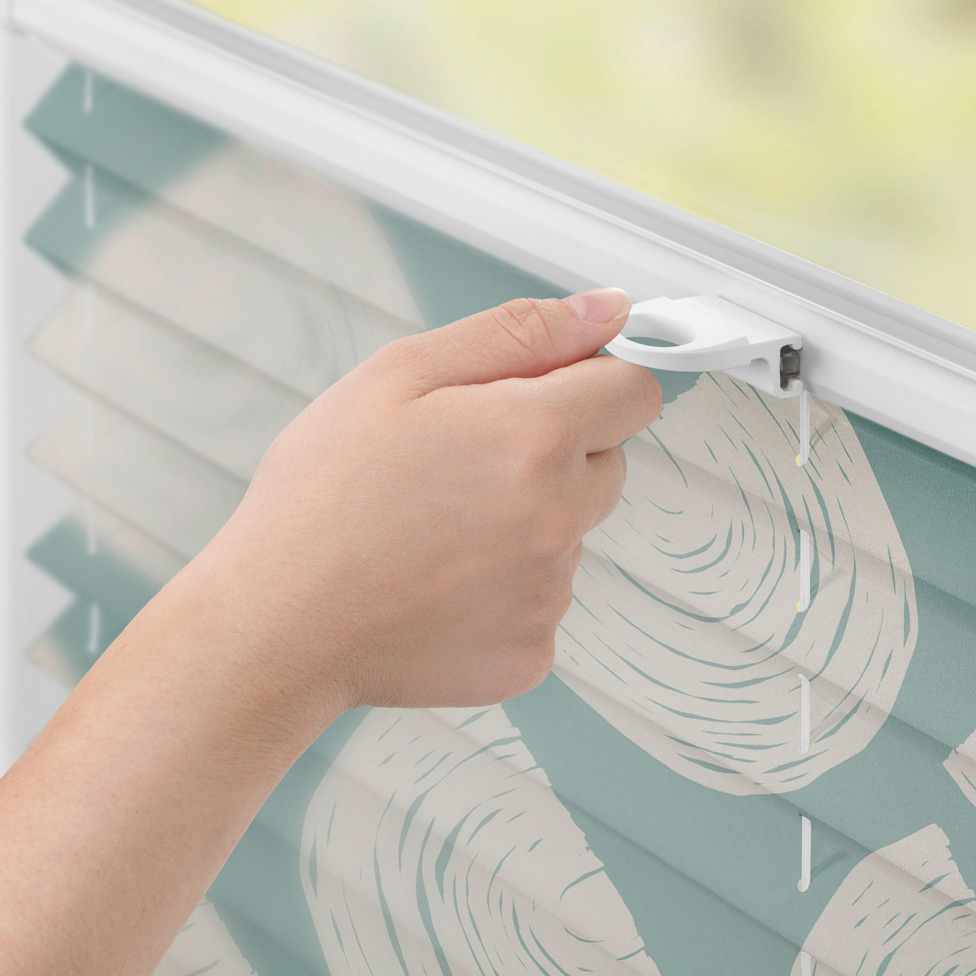 Thumbnail - LICHTBLICK Spannplissee Moving Rainbow grün B/L: ca. 100x130 cm