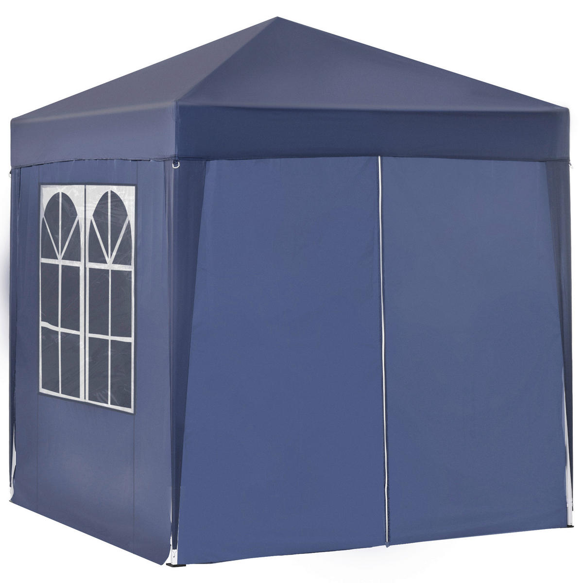 Outsunny Faltpavillon blau Stoff B/H/L: ca. 200x240x200 cm Faltpavillon - blau (200,00/200,00/240,00cm) - Outsunny