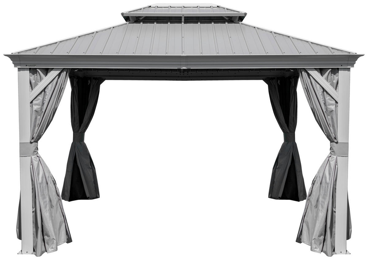 Sojag Pavillon-Vorhang-Set Messina taupe Polyester Messina - taupe - Sojag