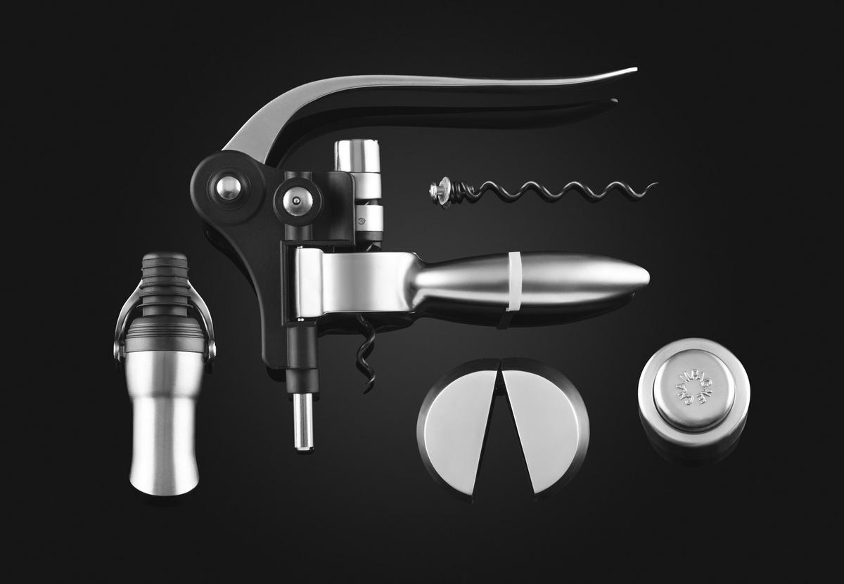MASTERPRO Korkenzieher FOODIES OENOLOGY schwarz Edelstahl FOODIES OENOLOGY - schwarz - MASTERPRO