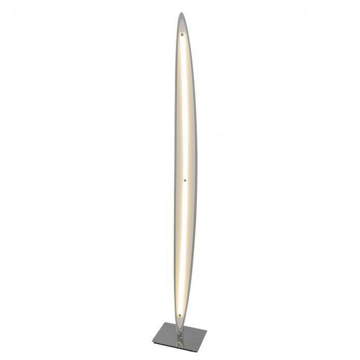 Näve Leuchten LED-Stehleuchte NV2054142 Chrom Metall B/H/T: ca. 20x131x15 cm 1 Brennstellen Surf - Chrom (20,00/131,00/15,00cm) - Näve Leuchten