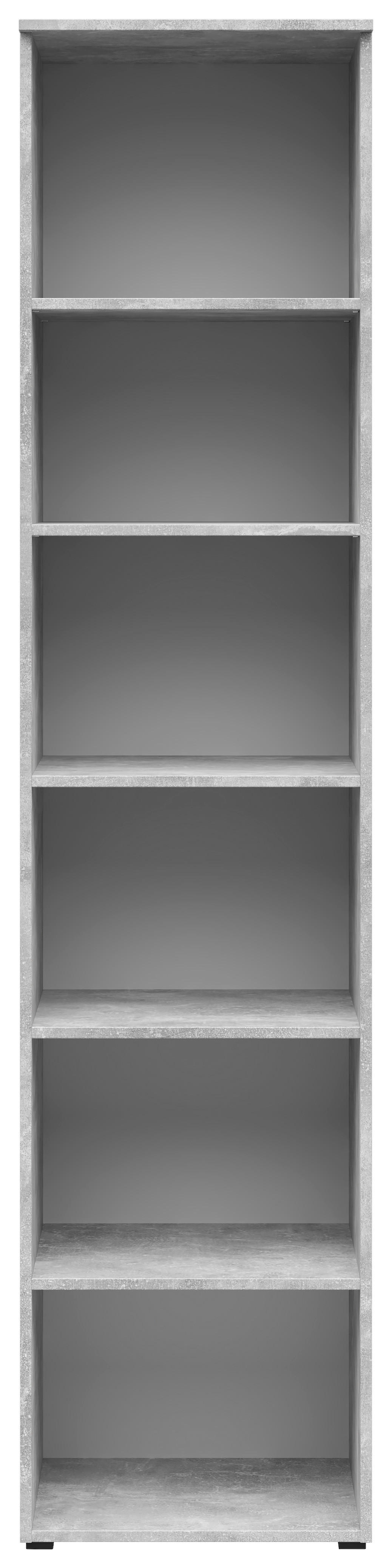 Regal Multi-Stauraum Typ 19 Beton Optik B/H/T: ca. 45x195x40 cm Multi-Stauraum Typ 19 - Beton (45,00/195,00/40,00cm)