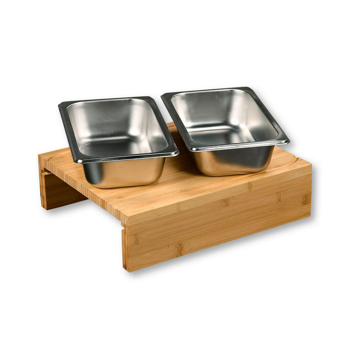 Kesper Schneidebrett Schneidebrett - braun/silber (35,00/29,00/9,50cm) - Kesper