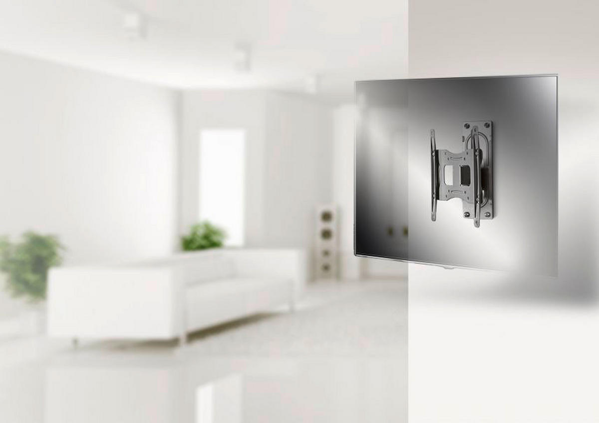 VCM TV-Wandhalterung silber FS1 TV Wandhalterung - silber (22,00/24,00/11,40cm) - VCM