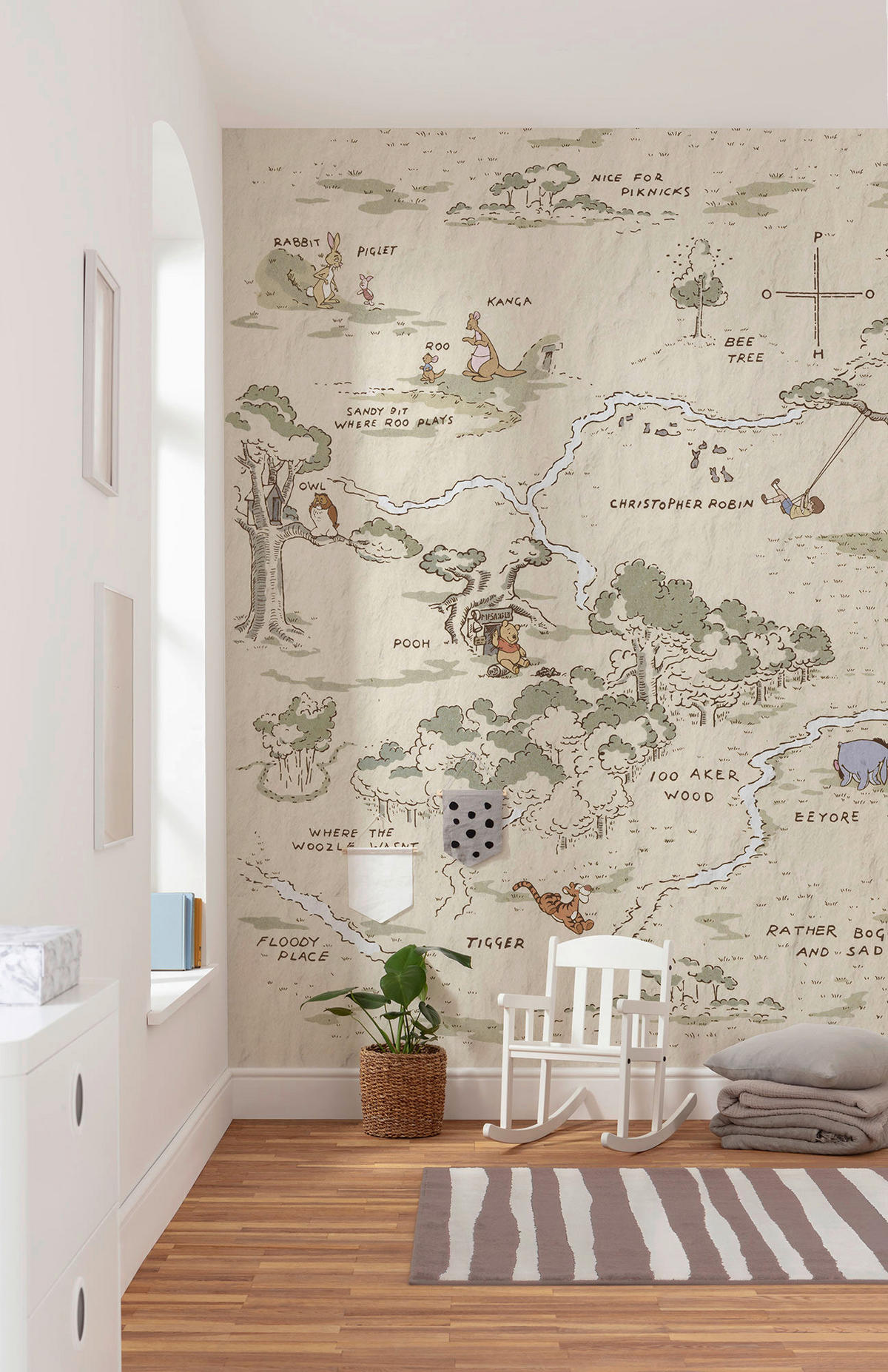 Komar Fototapete Winnie the Pooh Map IADX4-042 B/H: ca. 200x240 cm Winnie the Pooh Map IADX4-042 - (200,00/240,00cm) - Komar