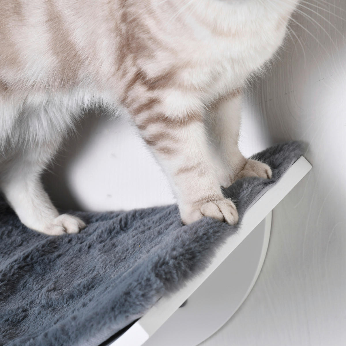 PawHut Katzenbett grau Polyester B/H/L: ca. 28x21x41 cm Katzenbett - grau (41,00/28,00/21,00cm) - PawHut
