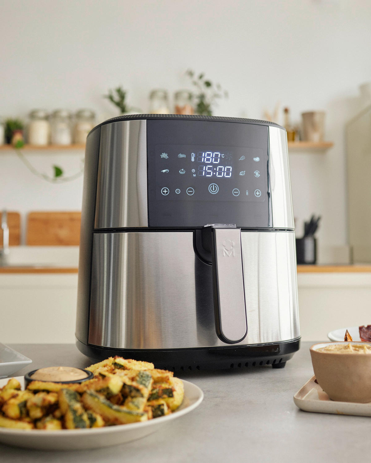 MASTERPRO Heißluftfritteuse BGMP-9167 silber Kunststoff B/H/T: ca. 36x39,5x41 cm ca. 6 l Rocket 600 BGMP-9167 - schwarz/silber (36,00/39,50/41,00cm) - Masterpro