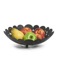 Zeller Obstkorb schwarz Metall B/H/L: ca. 28,3x8,5x28,3 cm Obstkorb - schwarz (28,30/28,30/8,50cm) - Zeller