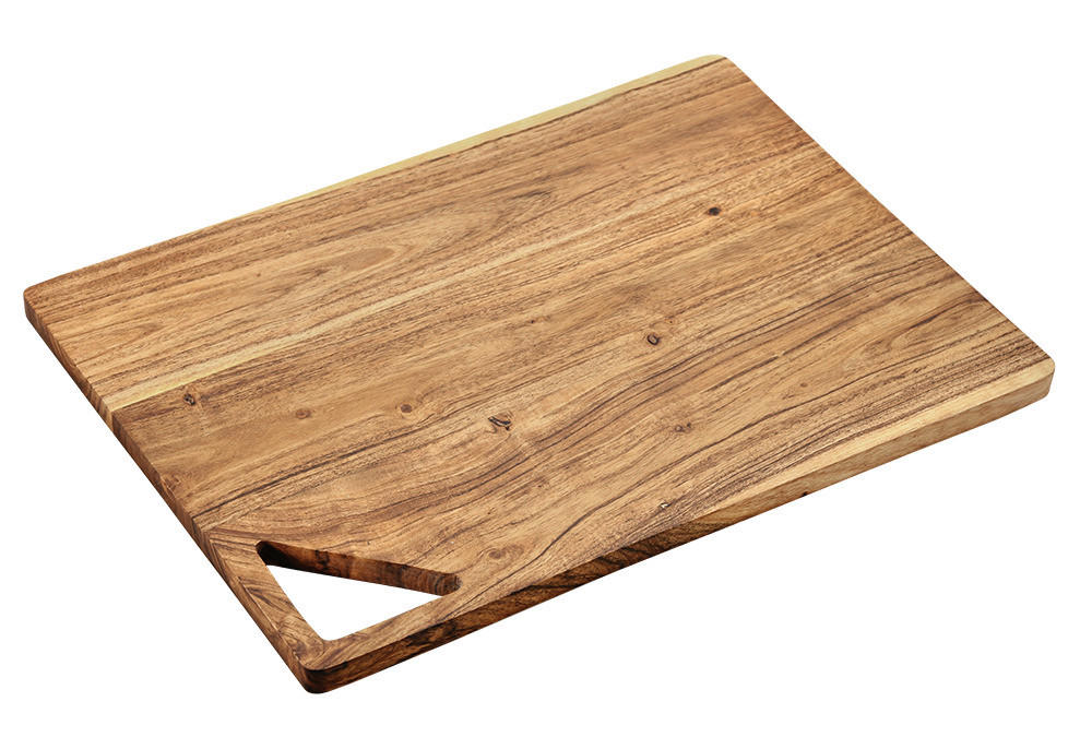 Kesper Schneidbrett braun Akazie B/H/L: ca. 30x1,5x40 cm Schneidebrett - braun (40,00/30,00/1,50cm) - Kesper