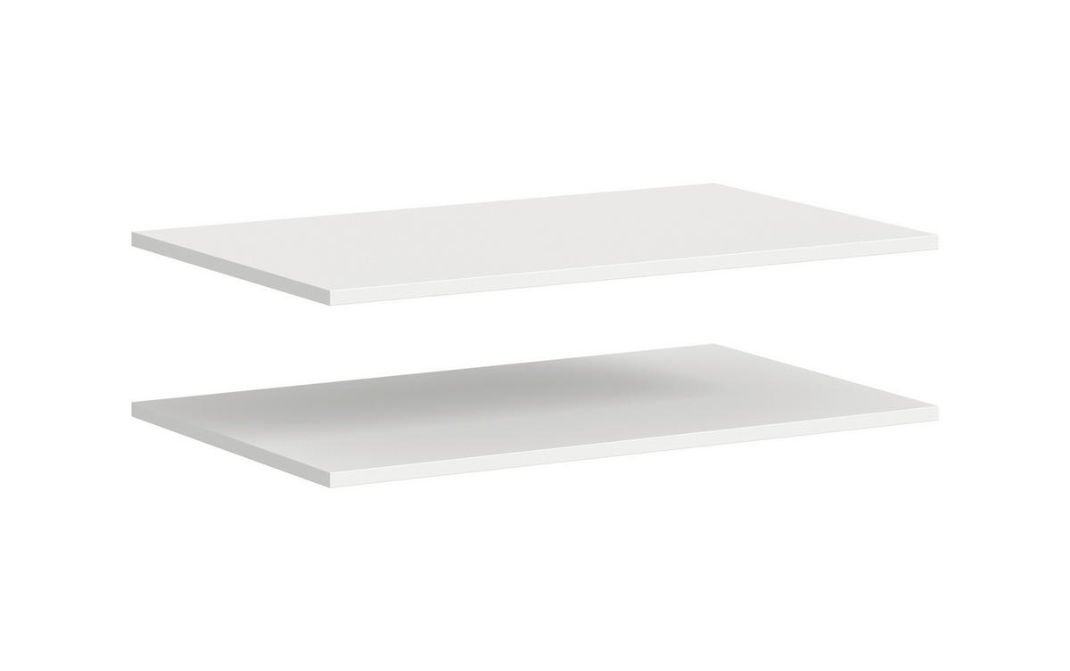 Einlegeböden-Set ZUBEHÖR 2er weiß B/H/T: ca. 78x2x48 cm ZUBEHÖR 2er - weiß (78,00/2,00/48,00cm) - xonox.home