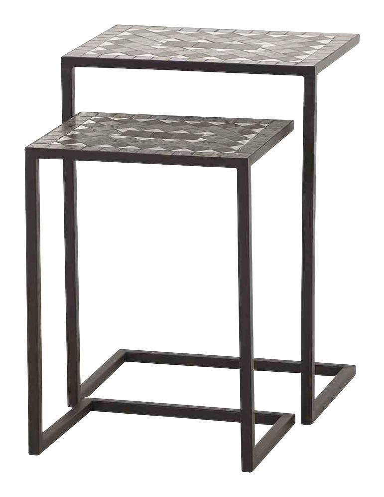 Gardamo Tischset COMO schwarz Stahl COMO - schwarz - Gardamo