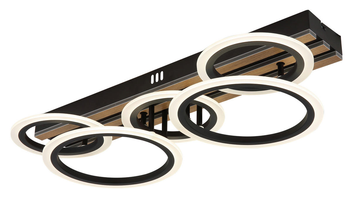 GLOBO Deckenventilator Deckenleuchte-Blevins - schwarz (81,00/30,00/15,00cm) - GLOBO