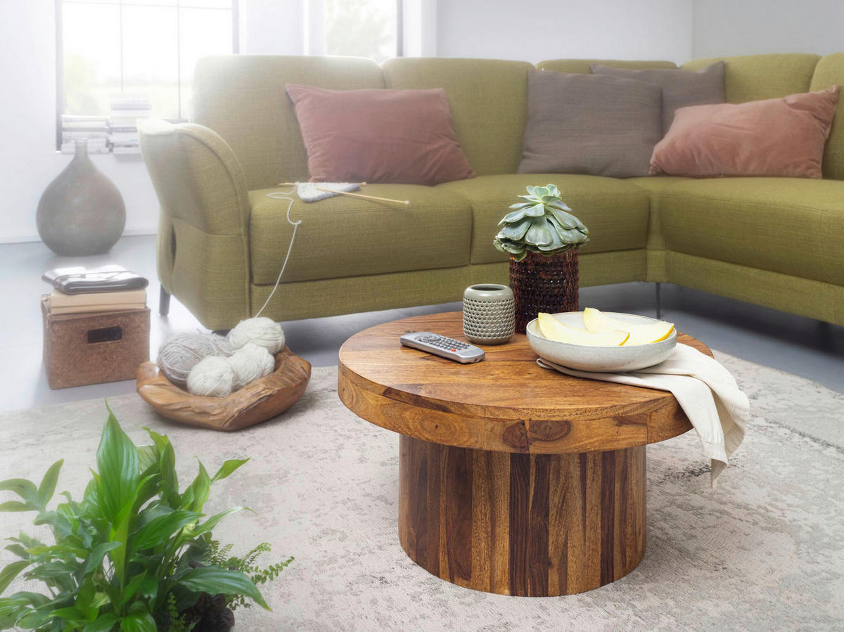 Couchtisch braun B/H/T: ca. 60x30x60 cm Couchtisch - braun (60,00/30,00/60,00cm) - Wohnling
