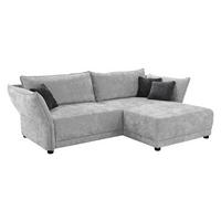 Ecksofa hellgrau Webstoff B/H/T: ca. 279x89x187 cm Loggia_Ecksofa - hellgrau/schwarz (279,00/89,00/187,00cm)