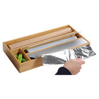 Kesper Folienspender natur Bambus B/H/L: ca. 19x5,4x42 cm Folienspender - natur (42,00/19,00/5,40cm) - Kesper