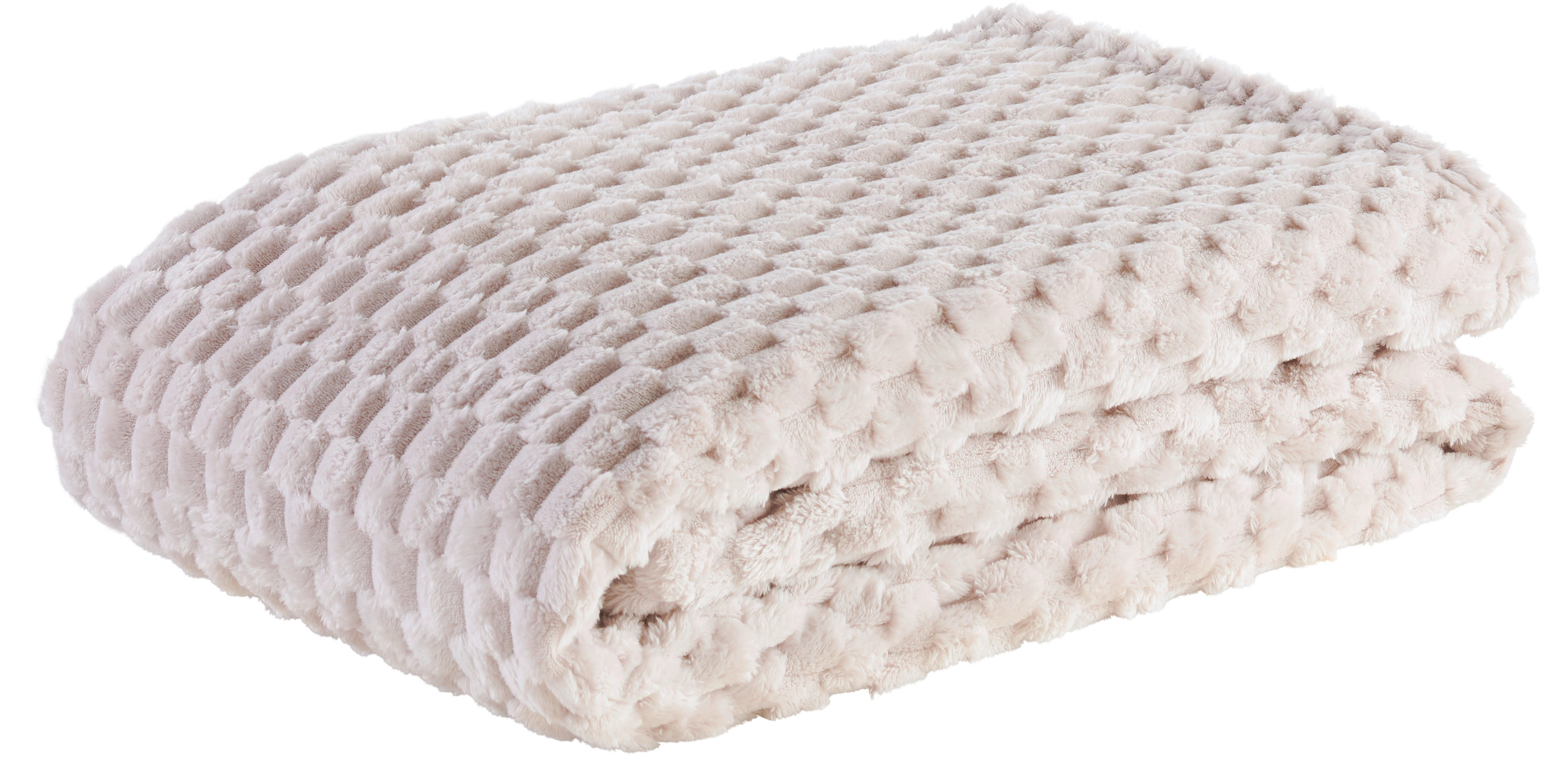 Wohndecke Wabe Wabe - beige (150,00/200,00cm) - POCOline