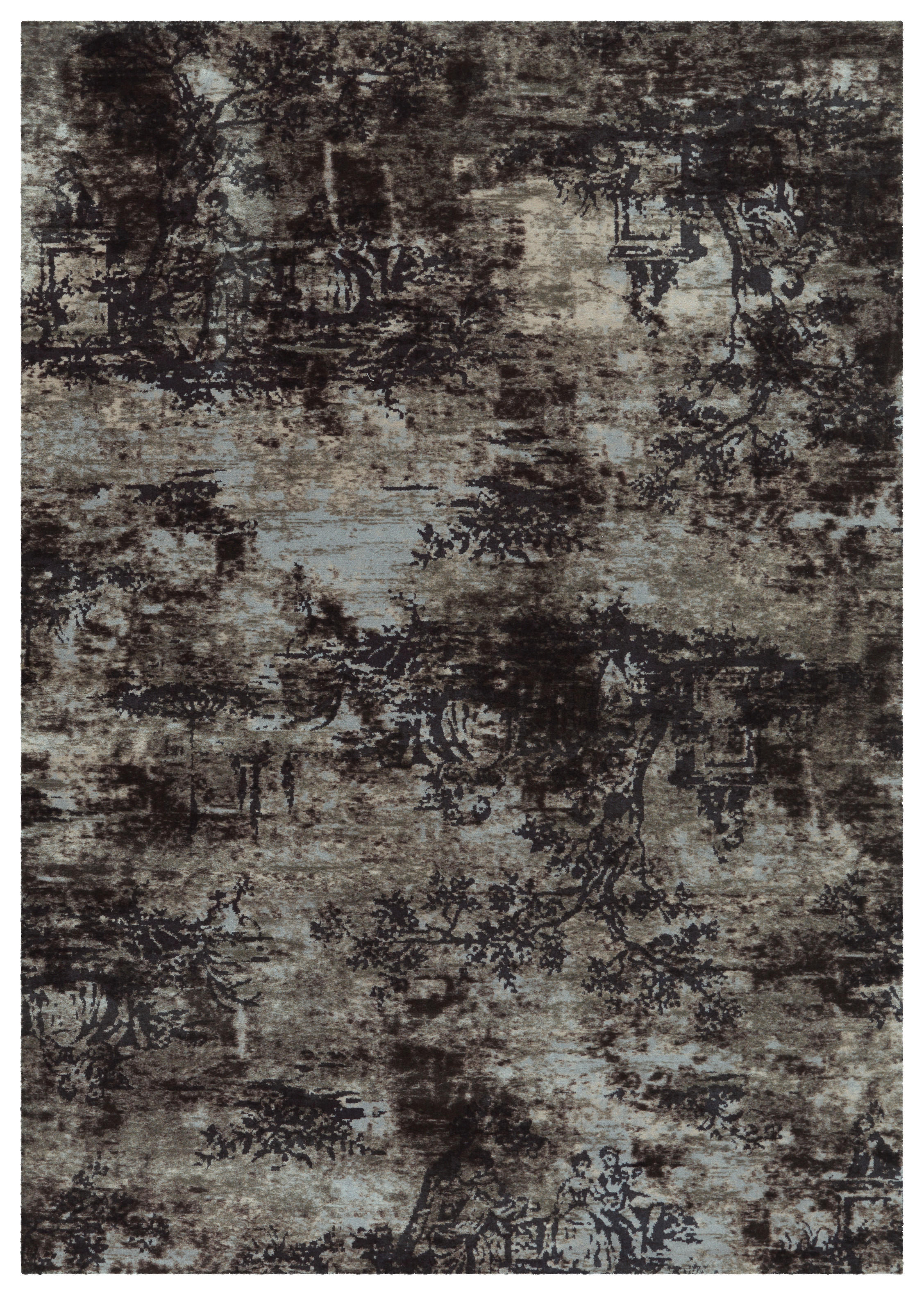 Arte Espina Flachflorteppich Vintage 5206 taupe B/H/L: ca. 170x0,4x240 cm Vintage 5206 - taupe (240,00/170,00/0,40cm) - Arte Espina
