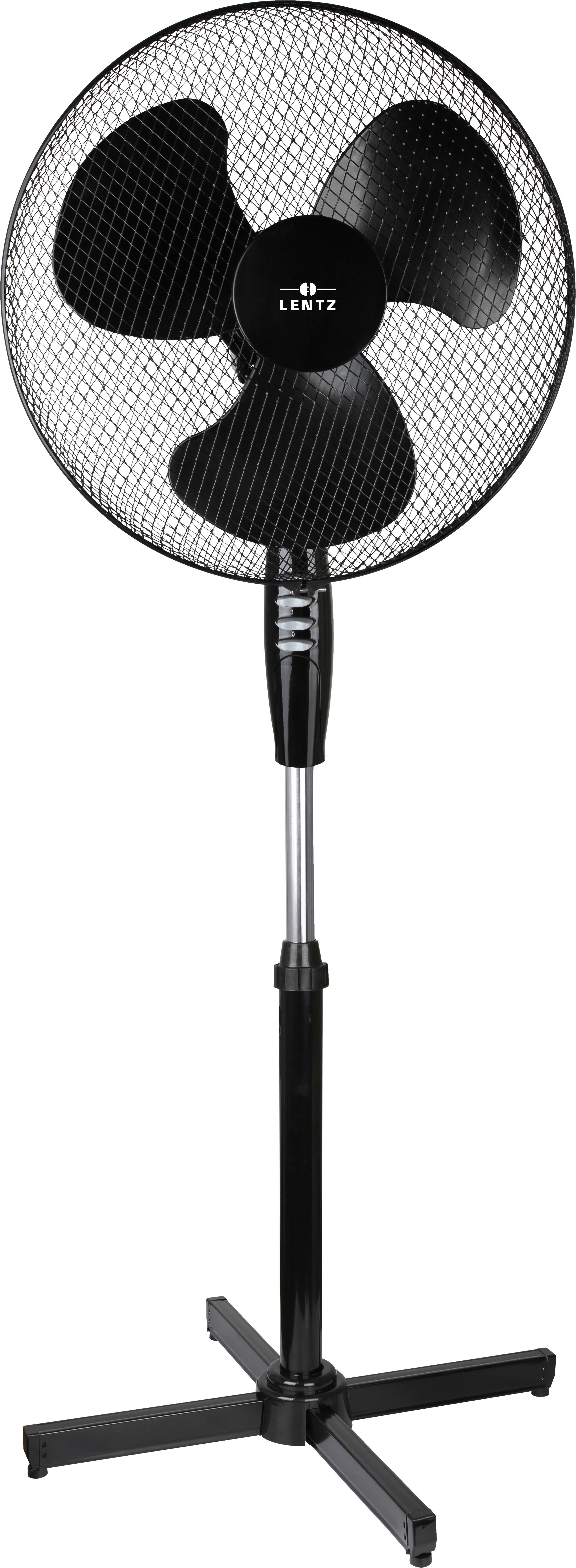 LENTZ Standventilator 80030 schwarz Kunststoff D: ca. 40 cm Standventilator 80030 - schwarz (40,00cm) - Lentz