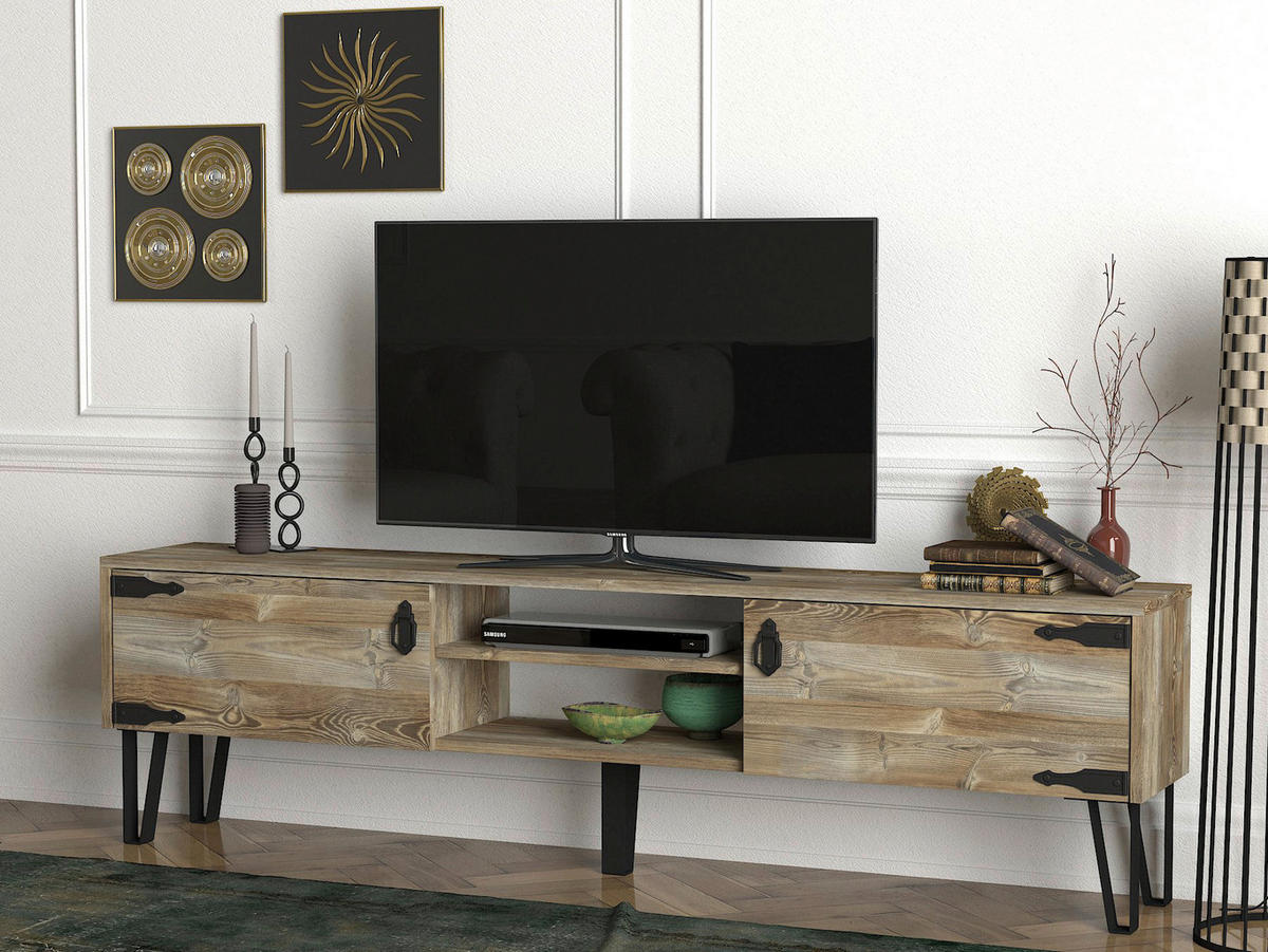 TV-Lowboard Costa Eiche Nachbildung B/H/T: ca. 180x49x29,5 cm Costa - Eiche (180,00/49,00/29,50cm) - moebel17