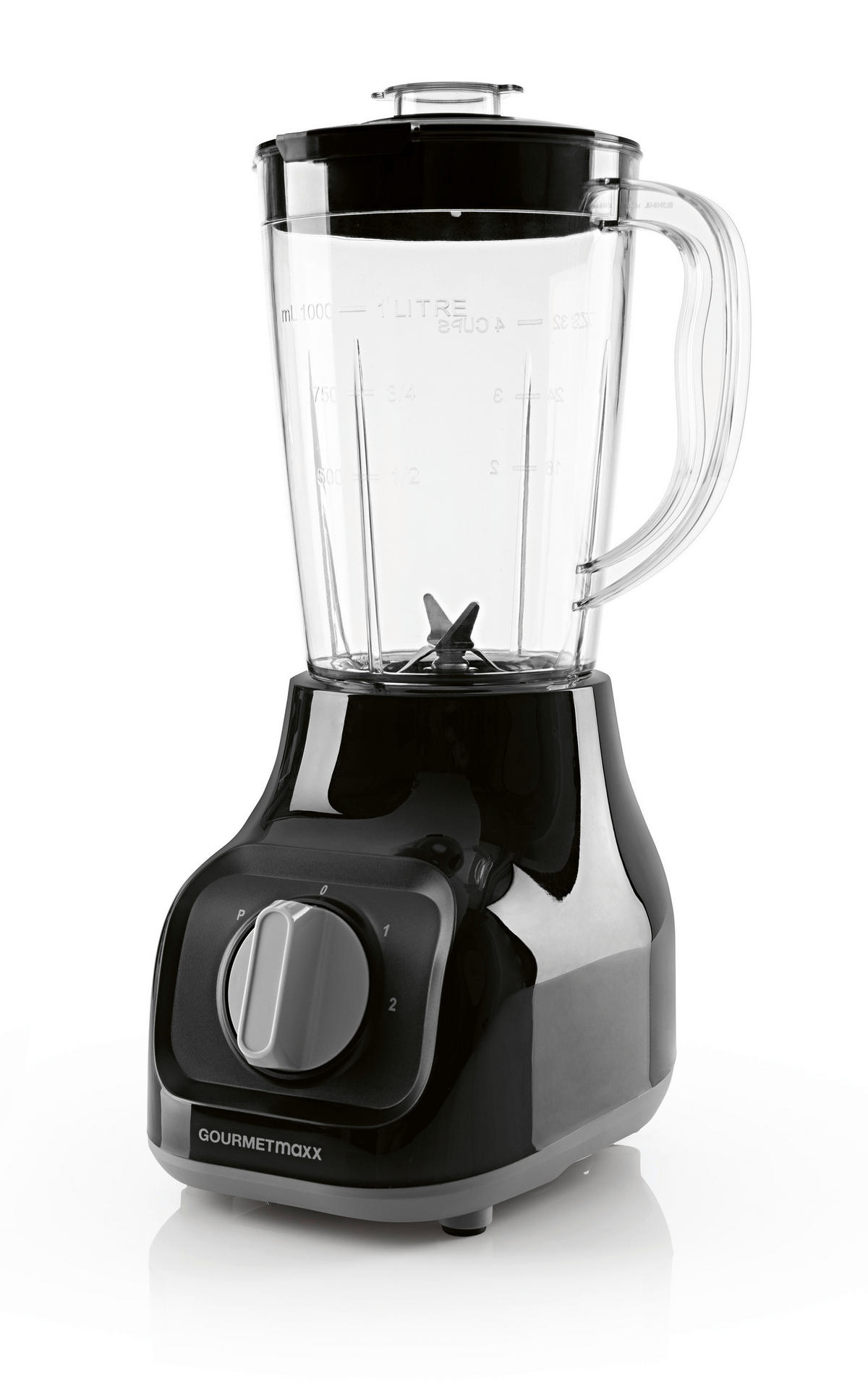 GOURMETmaxx Standmixer schwarz Edelstahl B/H/L: ca. 17,5x37,5x21 cm Standmixer - schwarz (21,00/17,50/37,50cm) - GOURMETmaxx