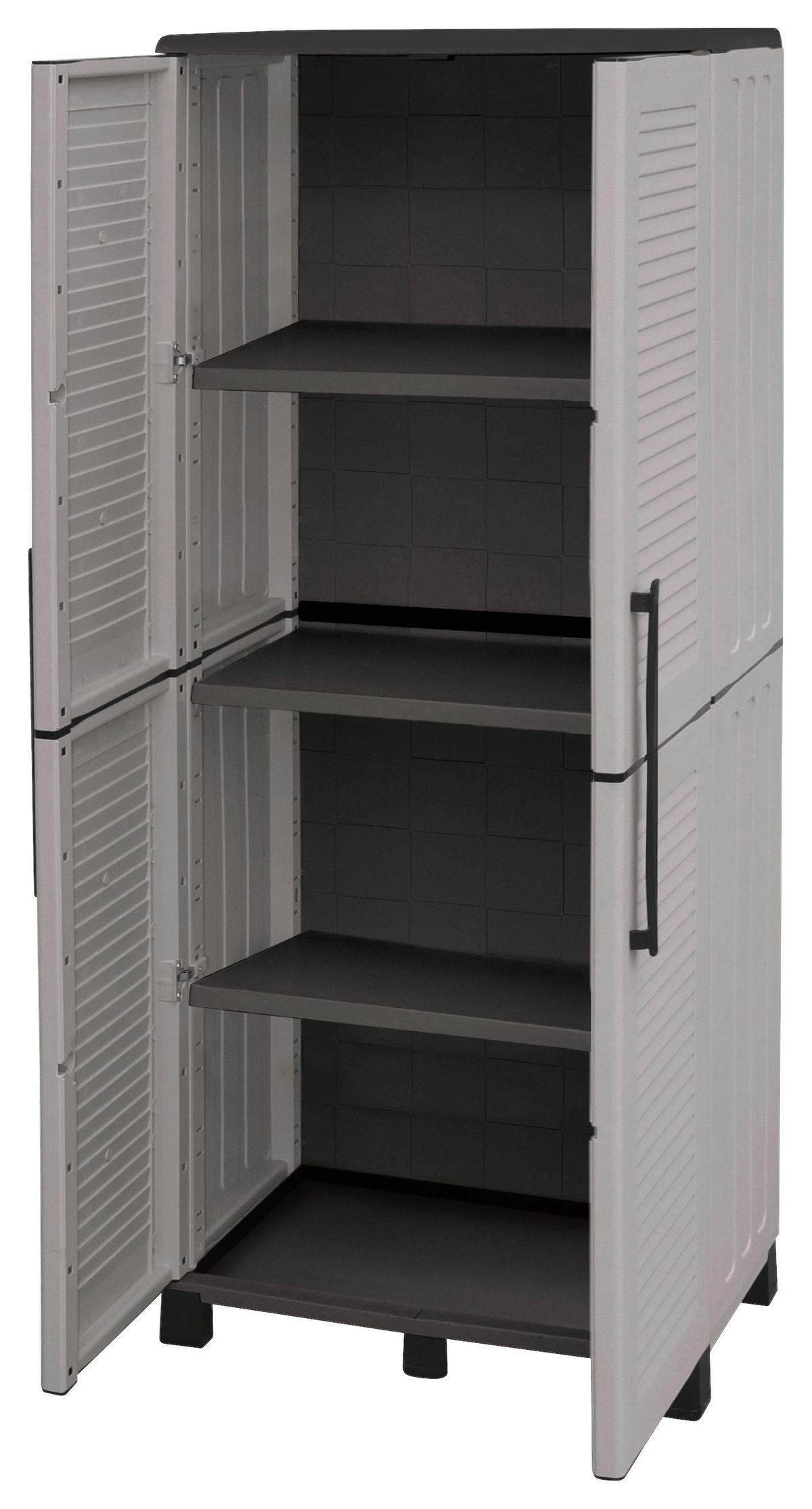ArtPlast Kunststoffschrank Family hoch grau Kunststoff B/H/T: ca. 68x169x38 cm Family hoch - grau (68,00/169,00/38,00cm) - ArtPlast