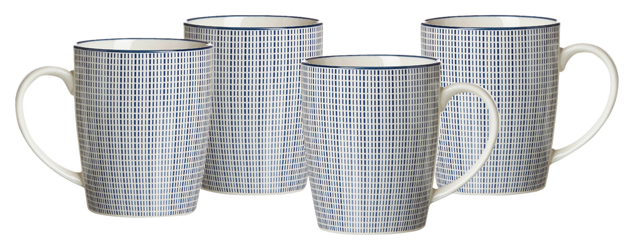 Ritzenhoff & Breker Kaffeebecher-Set Royal Makato blau Porzellan 4 tlg. günstig online kaufen