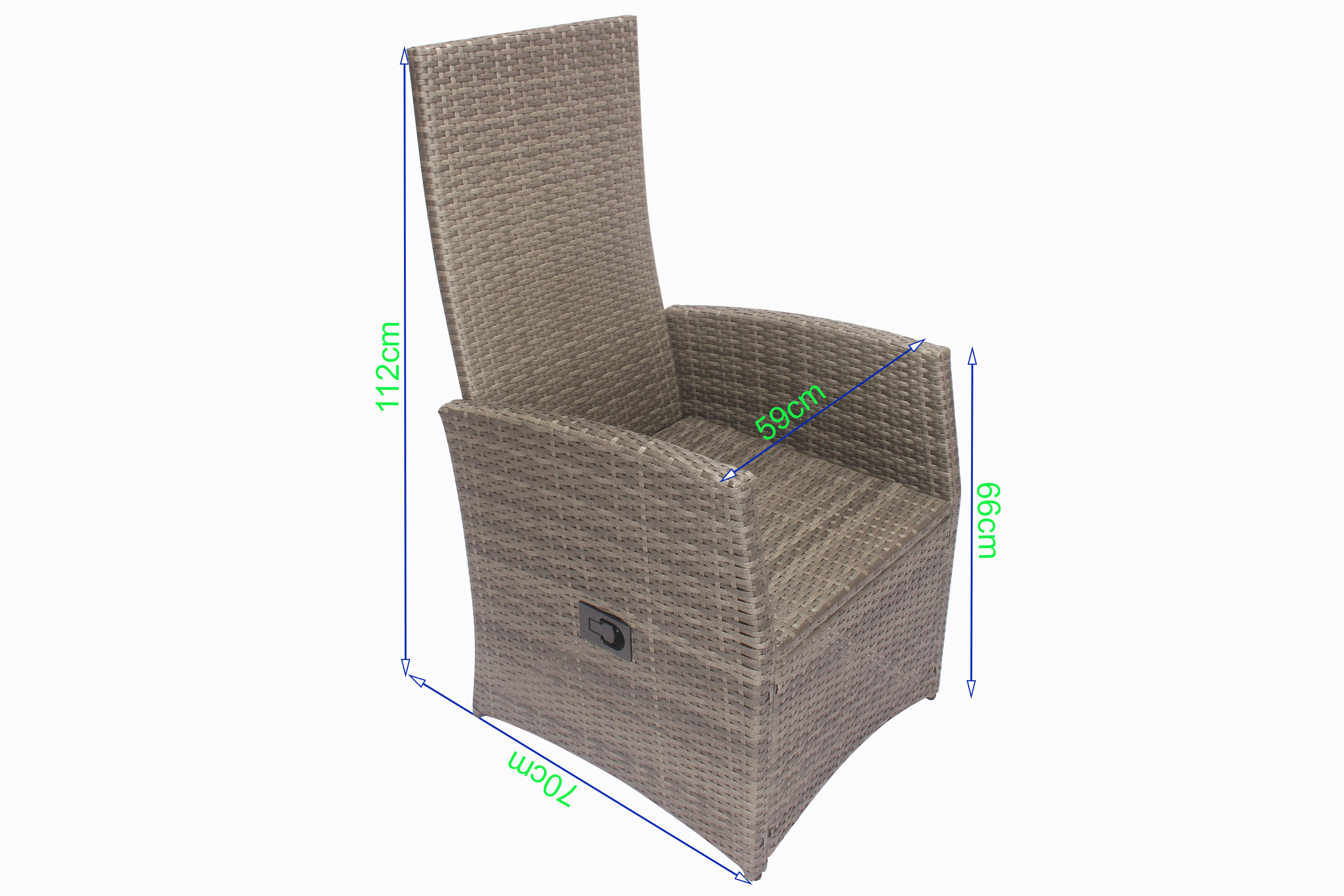 Thumbnail - Gartensitzgruppe Barcelona grau Stahl