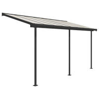 Palram Terrassendach Sierra grau Aluminium B/H/T: ca. 447x300x230 cm Sierra - grau (447,00/300,00/230,00cm) - Palram