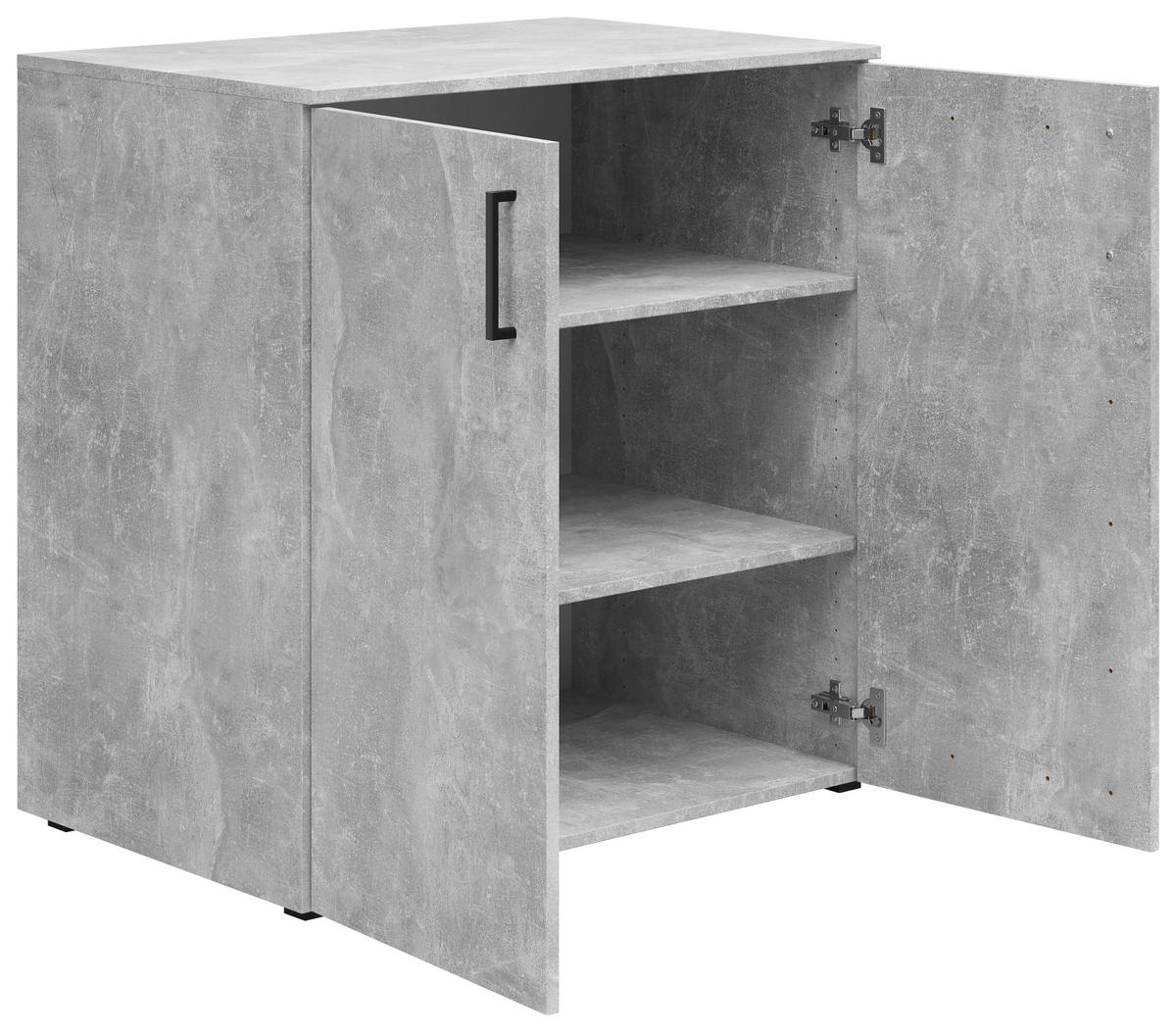 Kommode Multi-Stauraum Typ 25 Beton Optik B/H/T: ca. 80x83x52 cm Multi-Stauraum Typ 25 - Beton (80,00/83,00/52,00cm)