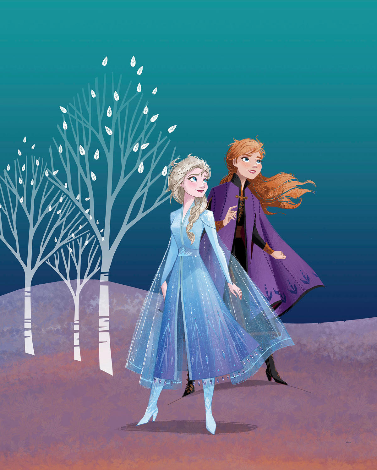 Komar Poster Frozen Sisters Disney B/L: ca. 40x50 cm Frozen Sisters - (40,00/50,00cm) - Komar