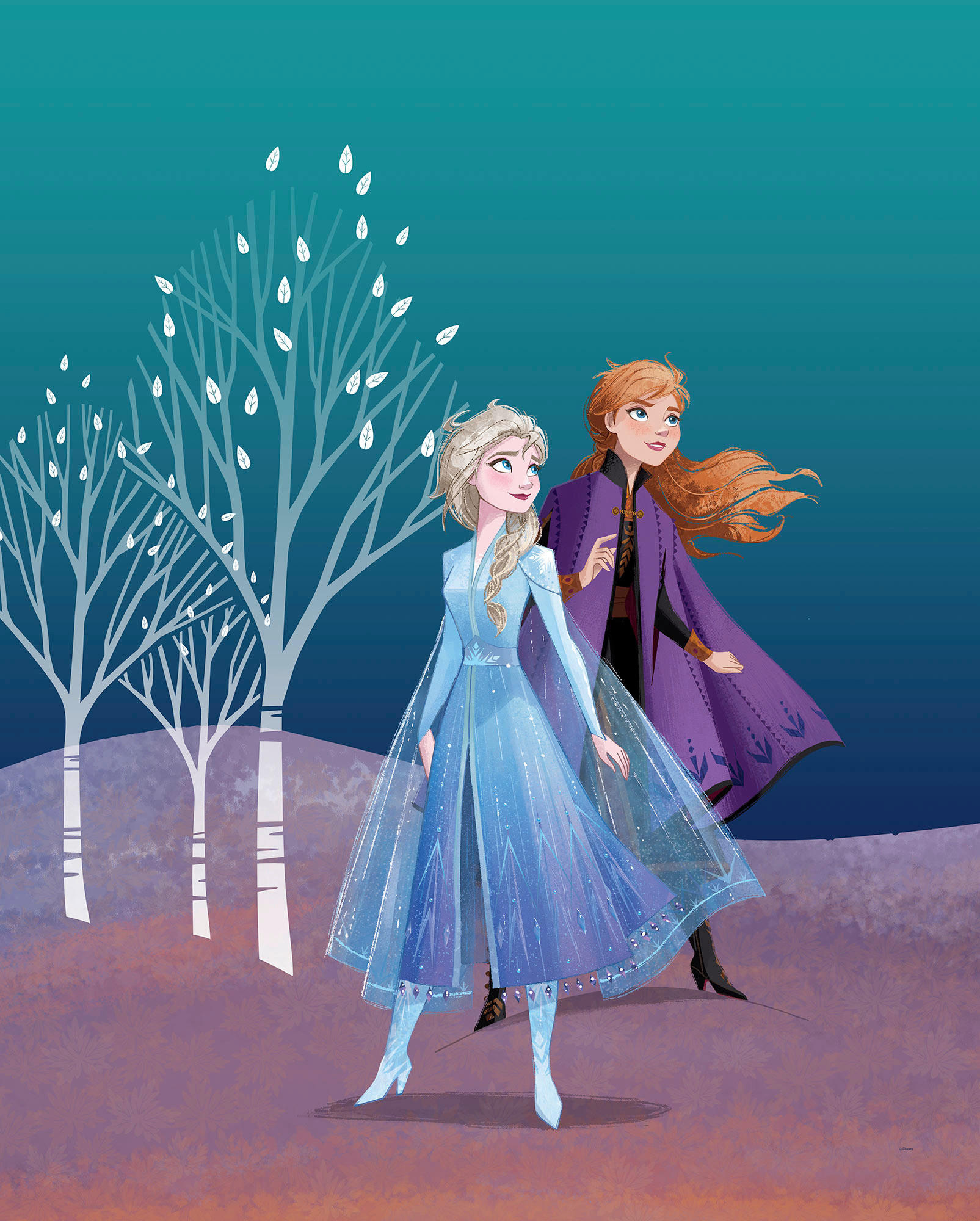 Komar Poster Frozen Sisters Disney B/L: ca. 40x50 cm günstig online kaufen