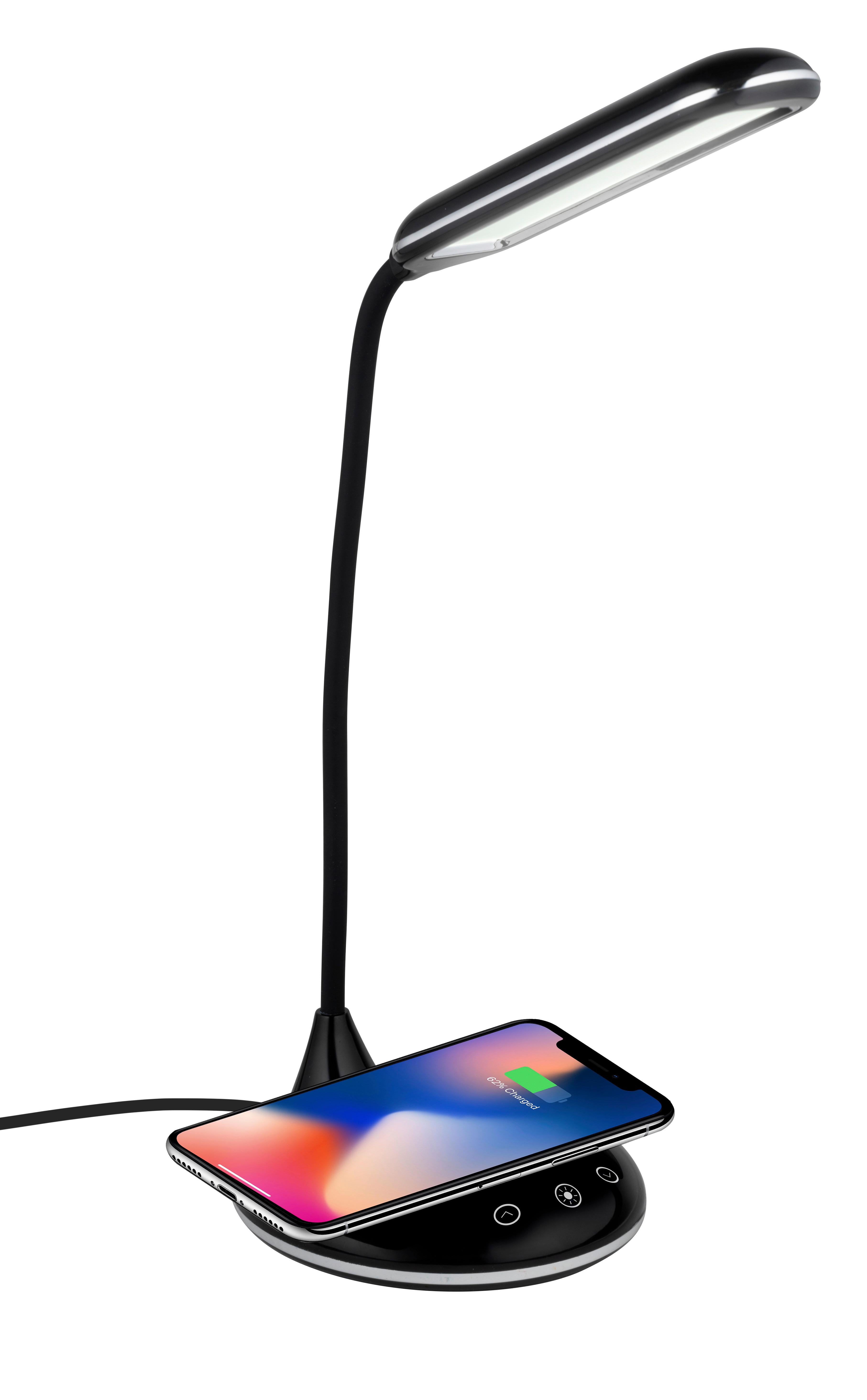 Grundig Kabellose Ladestation schwarz LED-Tischleuchte_mit_Qi-Charger - schwarz - Grundig