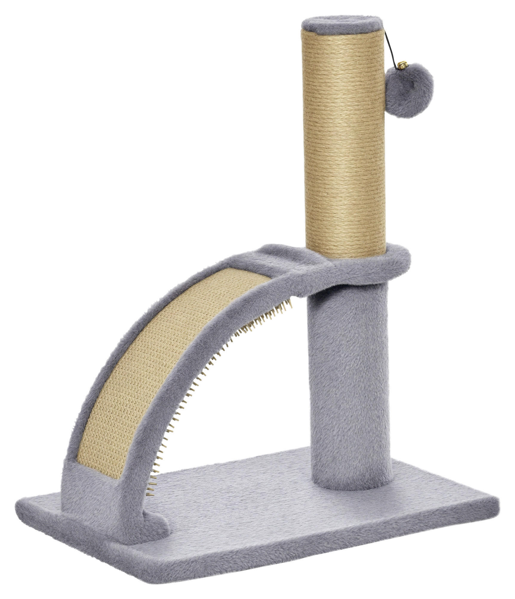 PawHut Kratzbaum grau Polyester B/H/L: ca. 24x43x34 cm Kratzbaum - grau (34,00/24,00/43,00cm) - PawHut