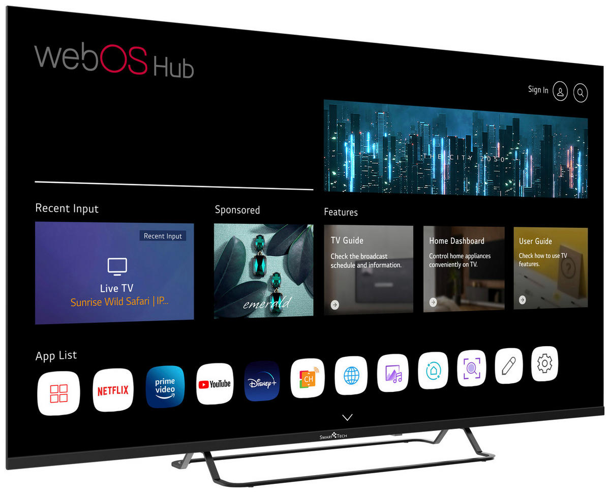 Smart-Tech LED-TV 55UW02V schwarz LED-TV_55"_4K_55UW02V_SmartTech - schwarz - Smart-Tech