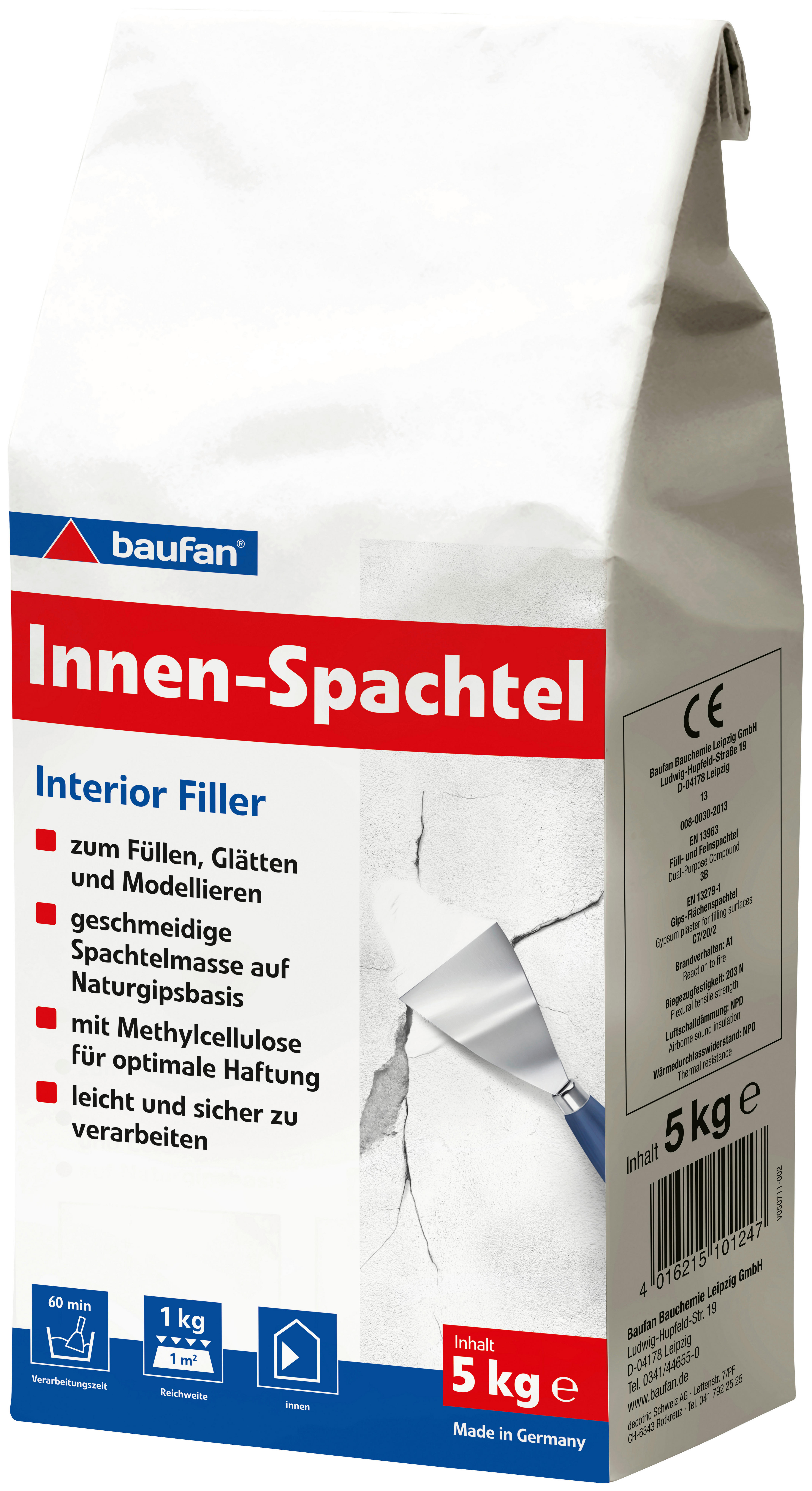 Spachtelmasse Innenspachtel_Baufan 5kg - Baufan