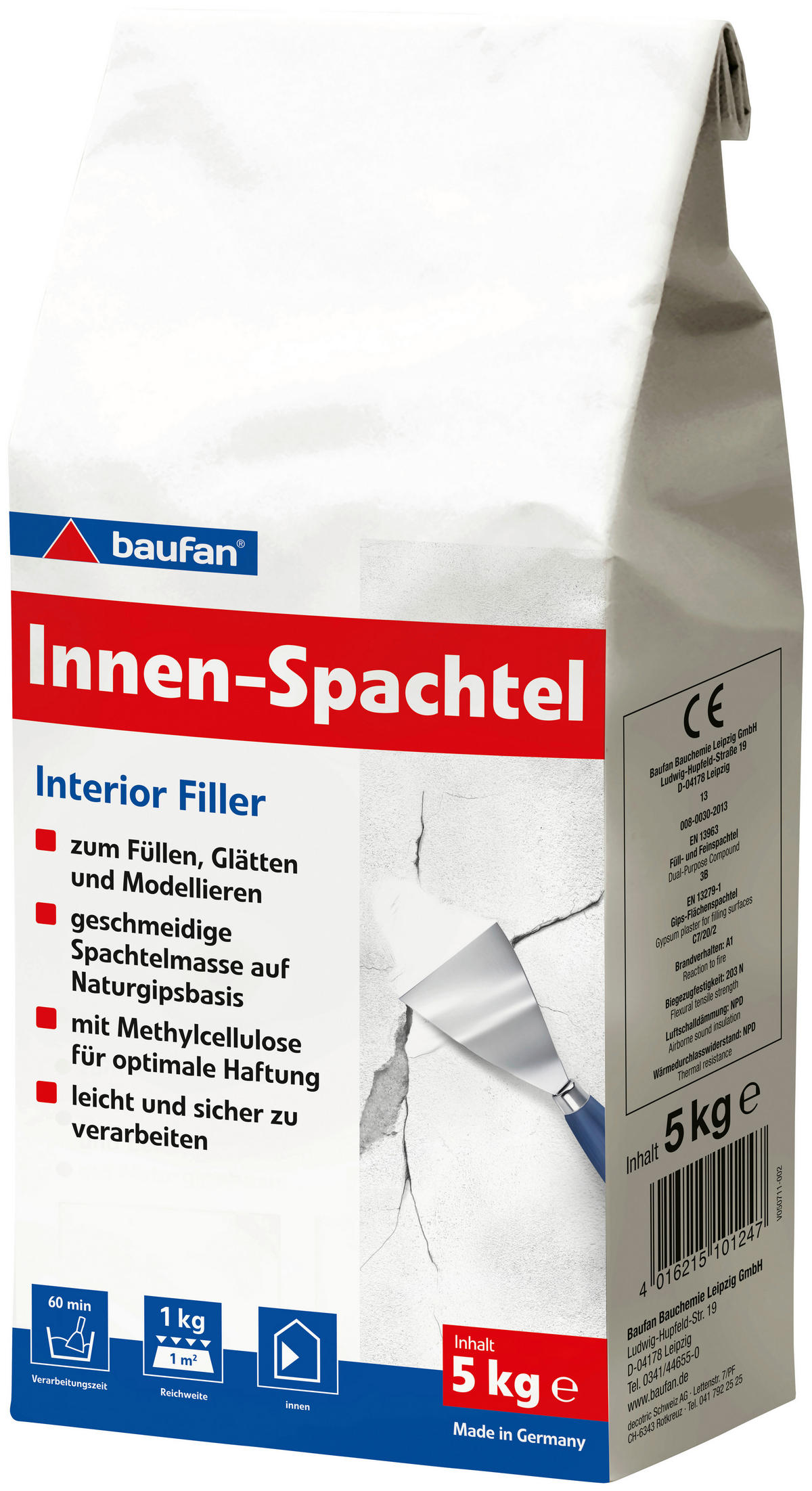 Spachtelmasse Innenspachtel_Baufan 5kg - Baufan