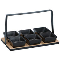 Appetizer-Set 7tlg. schwarz Bambus Appetizerset_7tlg. - schwarz